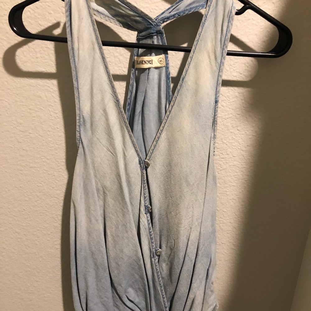 Chambray Halter Top